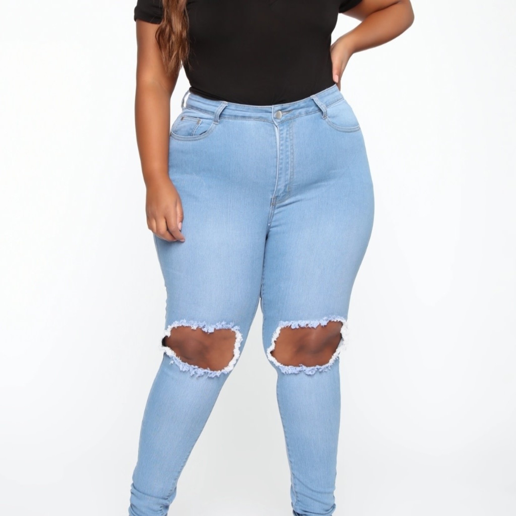 BLUE DREAM High-rise Jeans