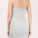 TBB - 	Dare Say Plunging Bodycon Dress  L / Grey