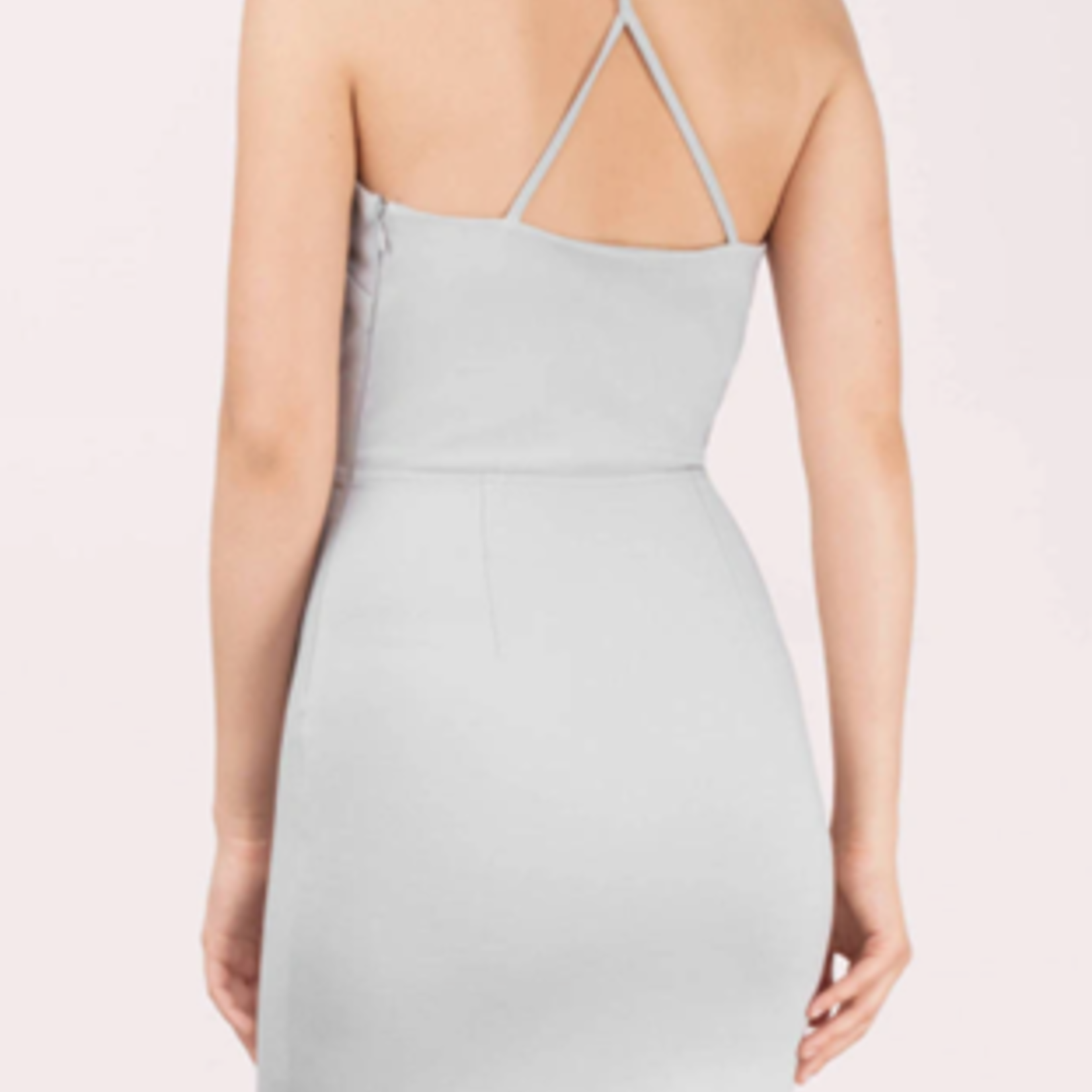 TBB - 	Dare Say Plunging Bodycon Dress  L / Grey