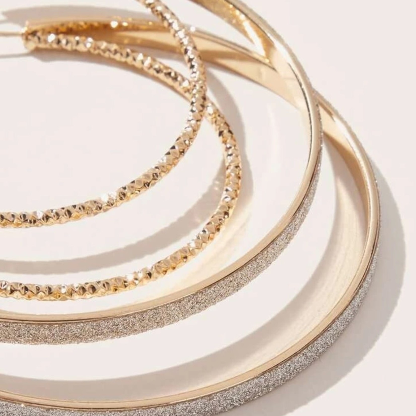 Glitter Hoop Earrings