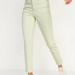 High-Waisted O.G. Straight Mineral-Dye Jeans - valganna green 6