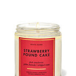 0913 | Bath & Body | SINGLE WICK CANDLE | STRAWBERRY POUND CAKE