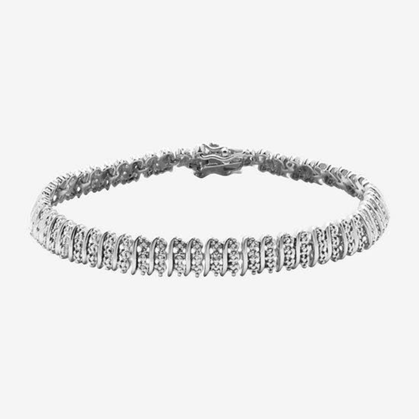 JPP - Diamond Accent Silver 7.25 Inch Tennis Bracelet