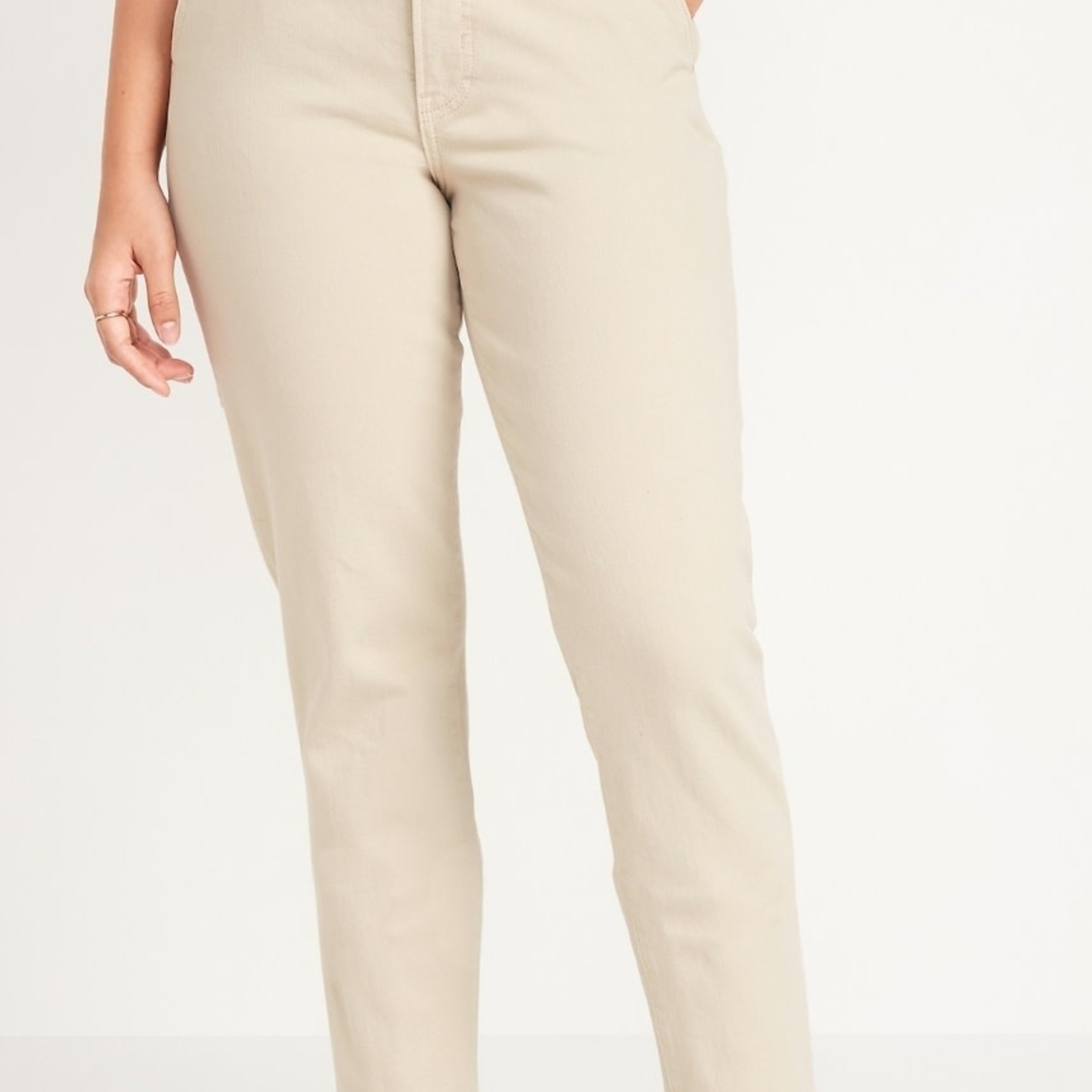 ONVY - 8 - SAND	Curvy Extra High-Waisted Sky Hi Straight Workwear Jeans for Women