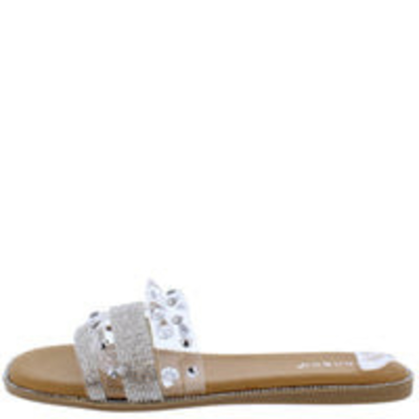 628 - Alta23 Clear Women's Sandal - 9 / clear/studs