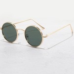 824 - Men Round Frame Fashion Glasses - dark green