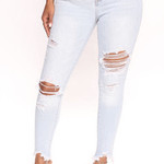 1031 - Sunkissed Soft Stretch Skinny Ankle Jeans - Light Wash - Size: 3