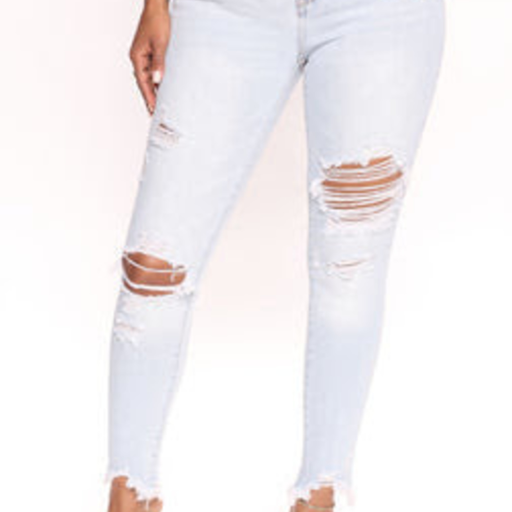 1031 - Sunkissed Soft Stretch Skinny Ankle Jeans - Light Wash - Size: 3