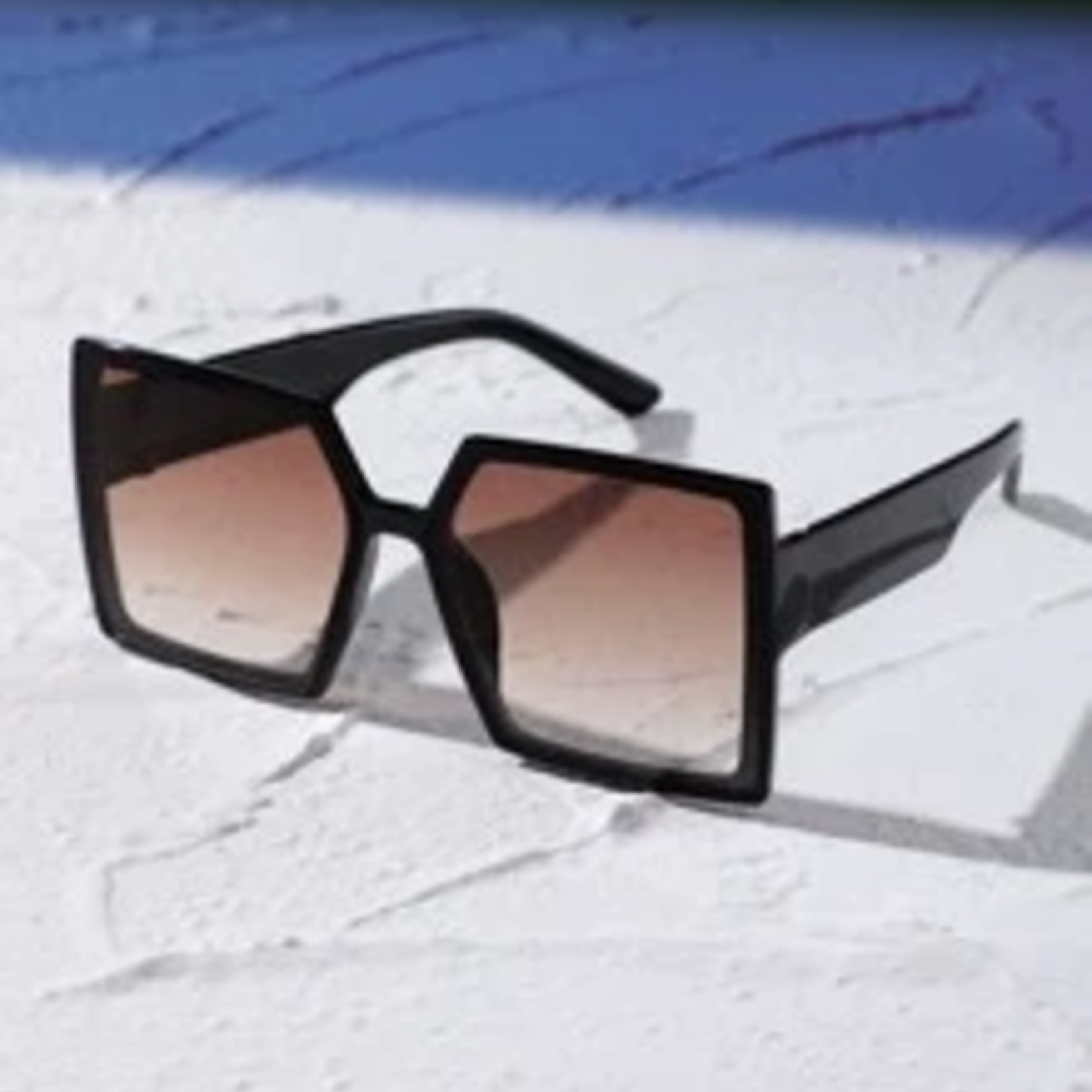 1028 - Tinted Lens Fashion Glasses - Coffee