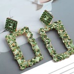 1207 AXX|Fashion BohoDrop Dangle  Statement Earrings - GREEN