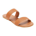 1228 | "Arizona Womens Gordon Flat Sandals Color: cognac"