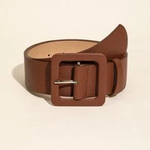 0109  | EIN - Leopard Pattern Square Buckle Belt  Multicolor / 20-22