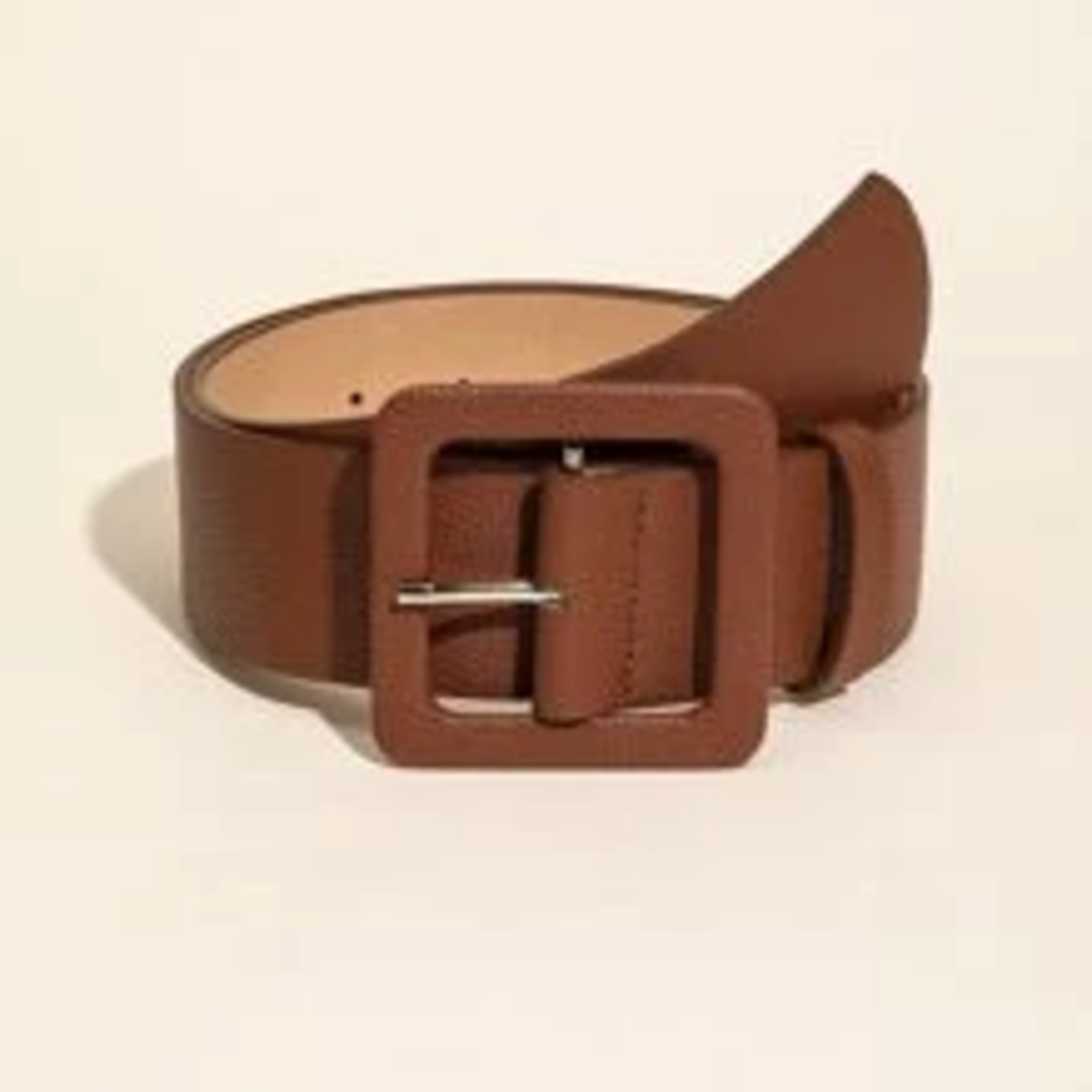 0109  | EIN - Leopard Pattern Square Buckle Belt  Multicolor / 20-22