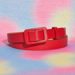 0109 | EIN - 0.9" Square Buckle Belt - Red / 12-16