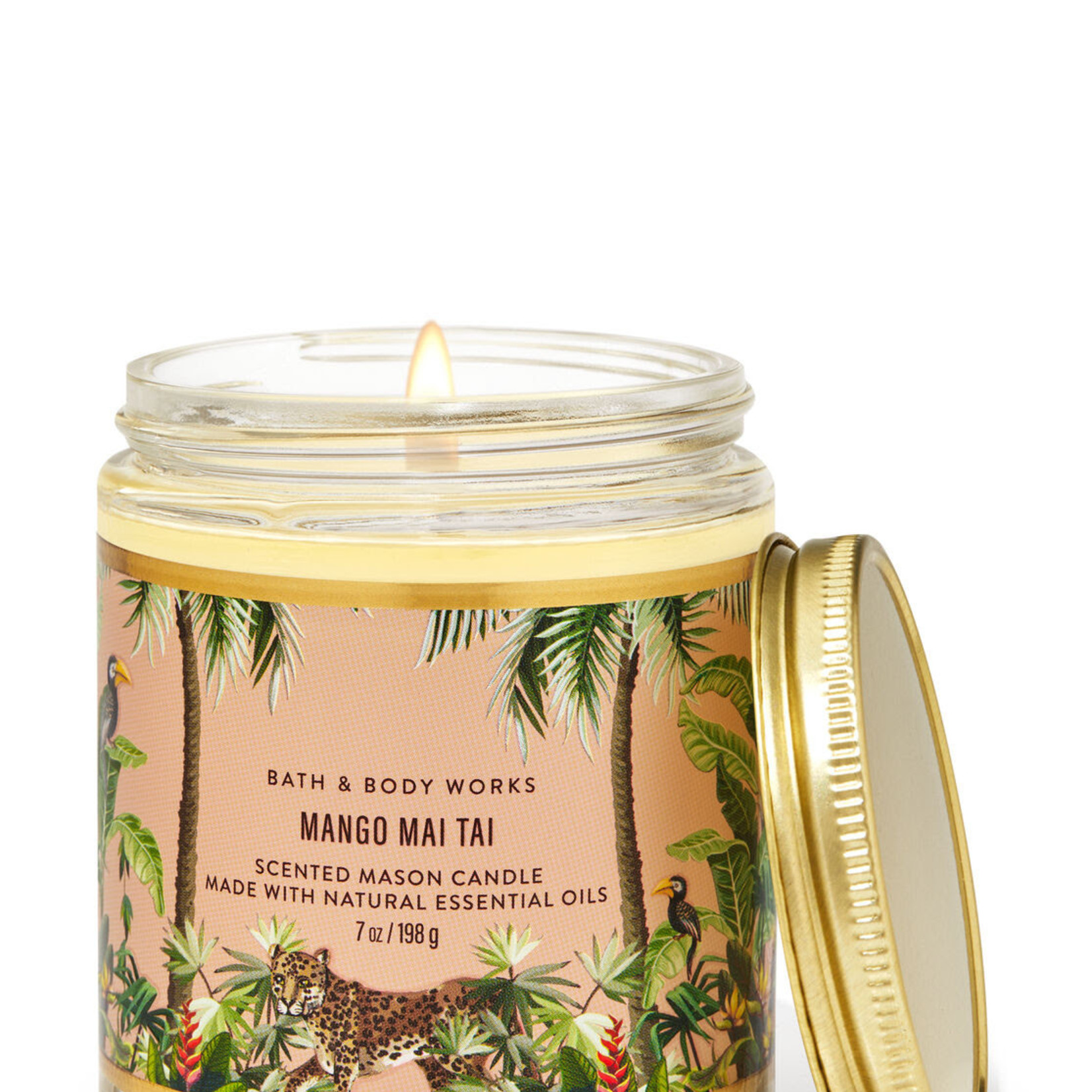 1217 | Bath & Body | SINGLE WICK CANDLE - MANGO MAI TAI