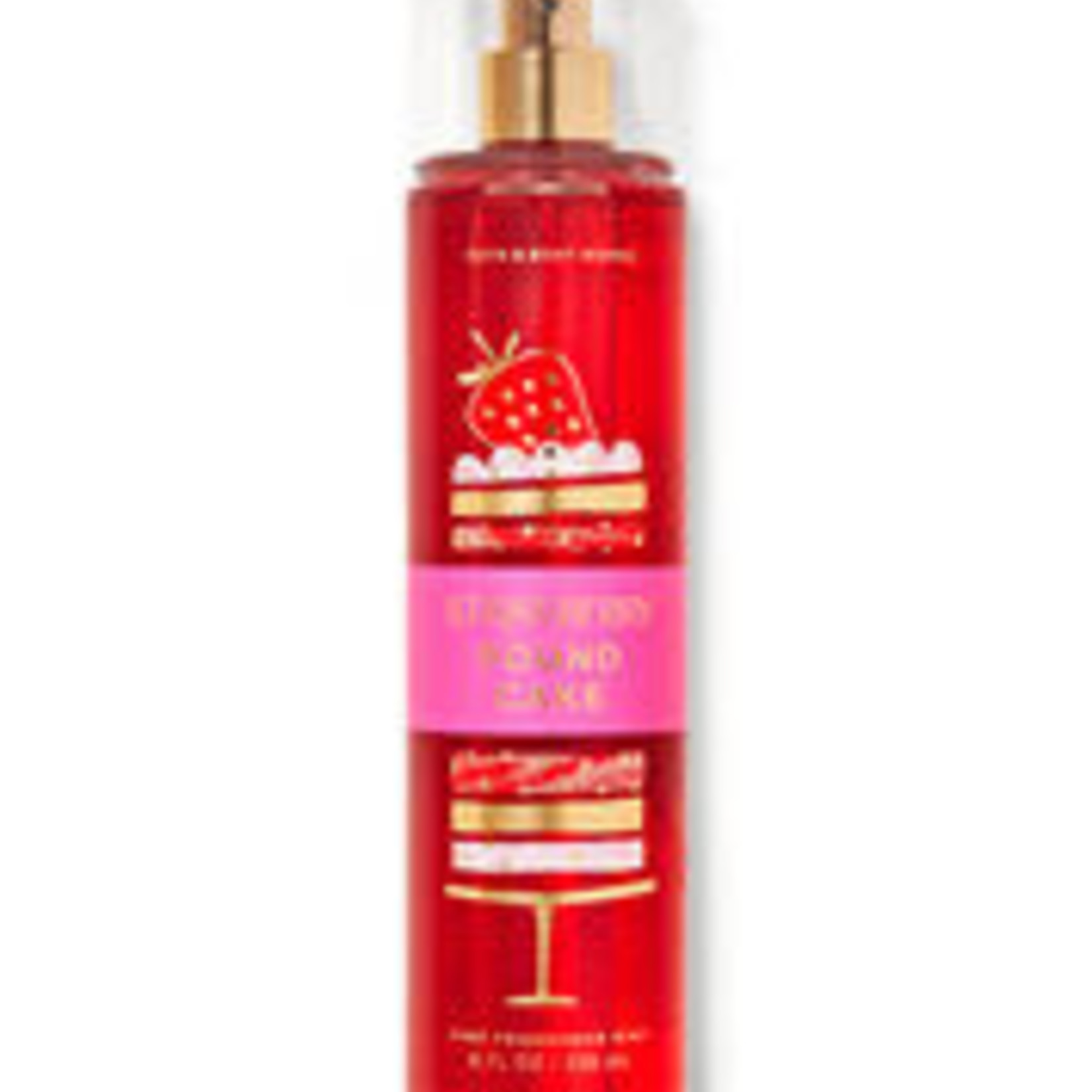 0729 | BATH & BODY - (2pc) SET  - STRAWBERRY POUND CAKE
