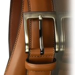 0321 | ANN - Perry Ellis Men's Portfolio Timothy Belt, Cognac