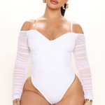 0321 | FFN - "A Hot Mesh Bodysuit - Ivory Size: 2X"