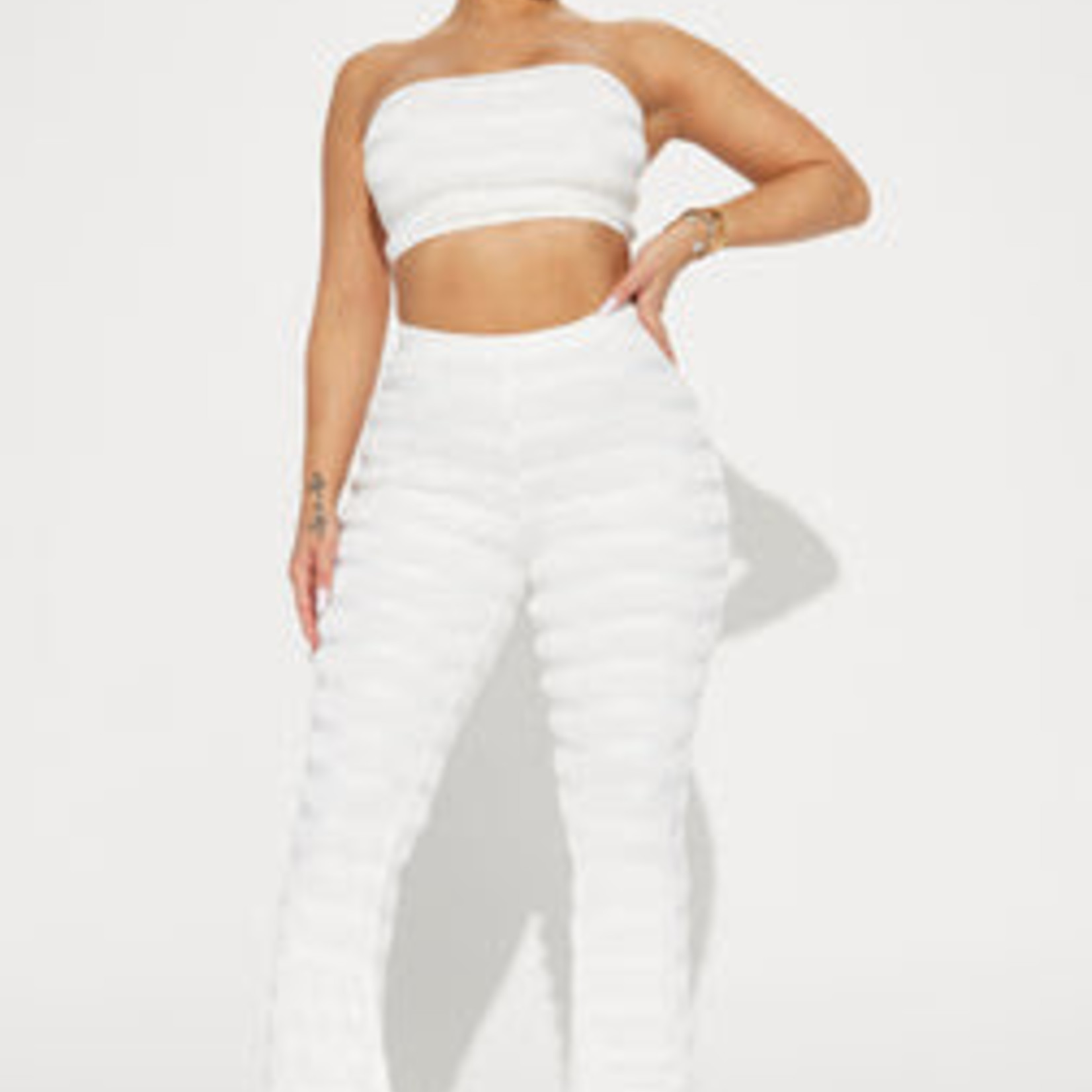 0321 | FFN - "Chella Babe Pant Set - Ivory Size: XL"