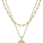 14K Gold PlatedLetter Pendant Initial Necklace
