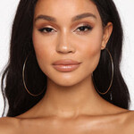 0512 | FNN - "Very Iconic Hoop Earrings - Gold	"