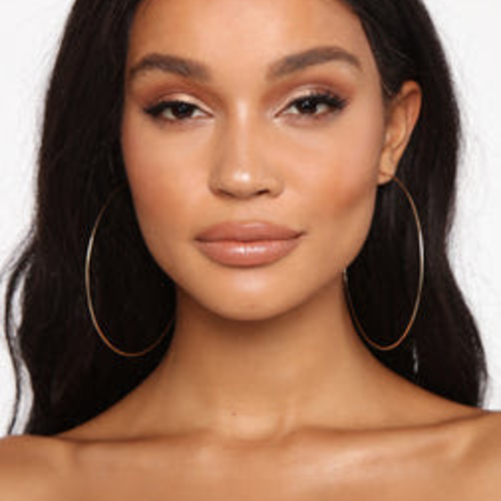 0512 | FNN - "Very Iconic Hoop Earrings - Gold	"