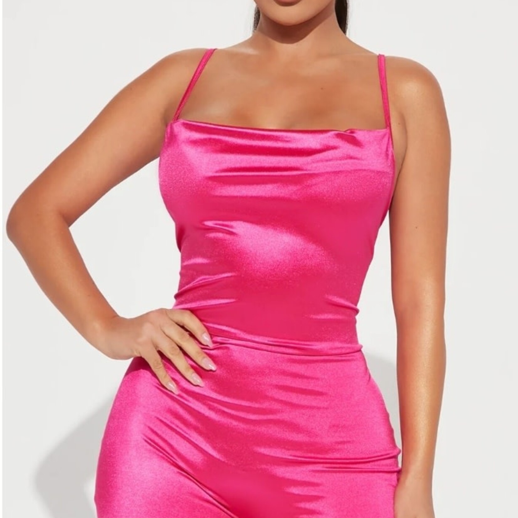 0721 || FFN - Dovey Romper - Fuchsia Size: XL