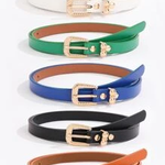 QQ || W&W - Casual Thin Square Buckle Women Belt