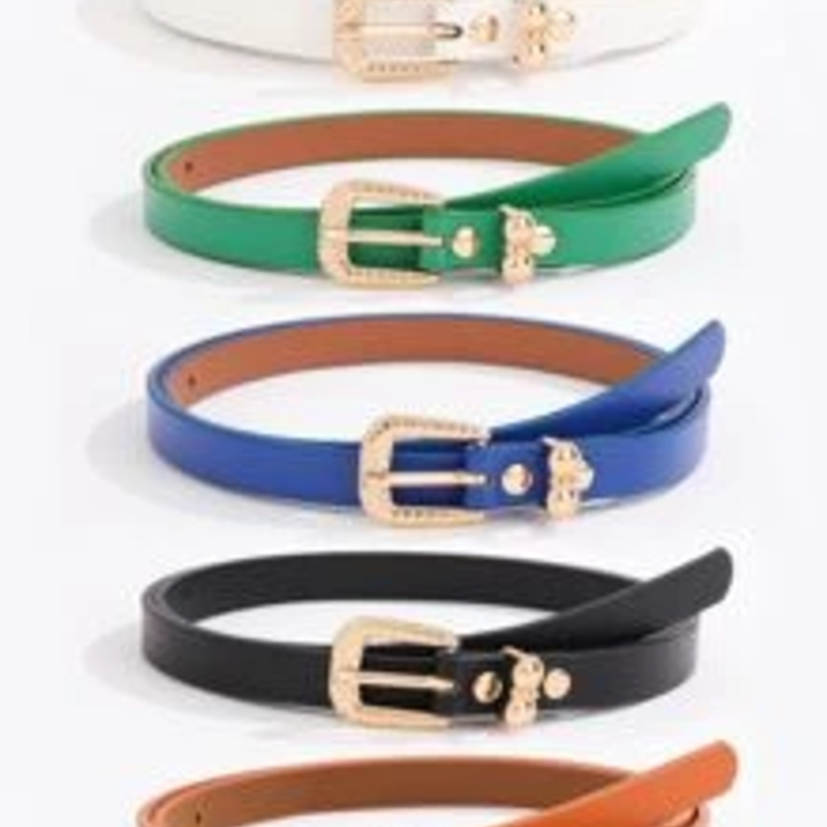 QQ || W&W - Casual Thin Square Buckle Women Belt