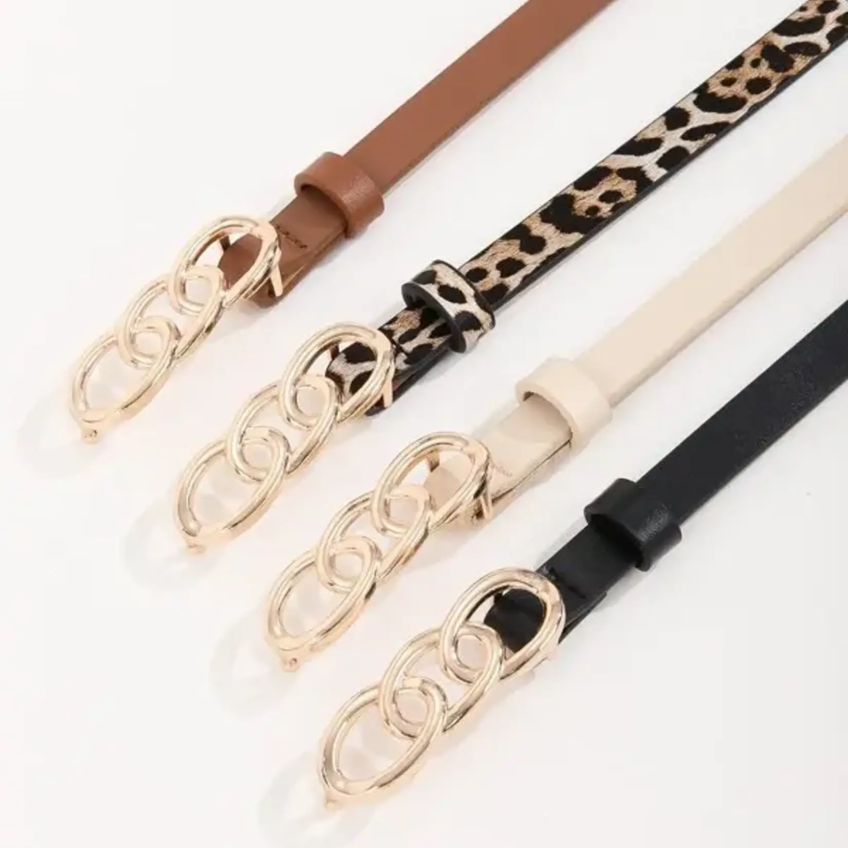 QQ || Lovekiki | Fashionable Triple Eye buckle Belt