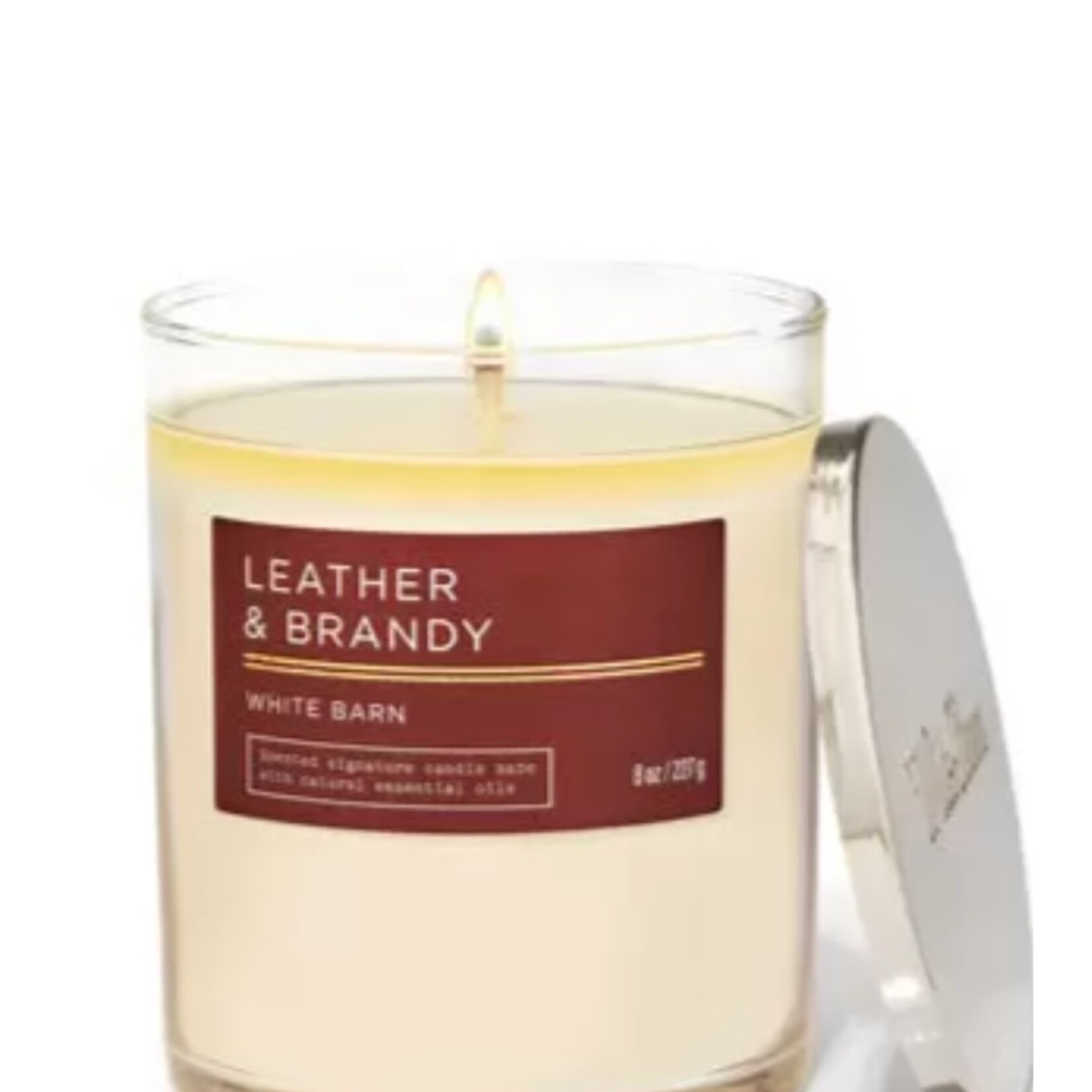QQ  |  Bath & Body | SINGLE WICK CANDLE  - Leather & Brandy