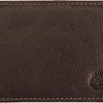 0721  | Timberland | Men's Genuine Leather RFID Blocking Passcase Security Wallet - Brown