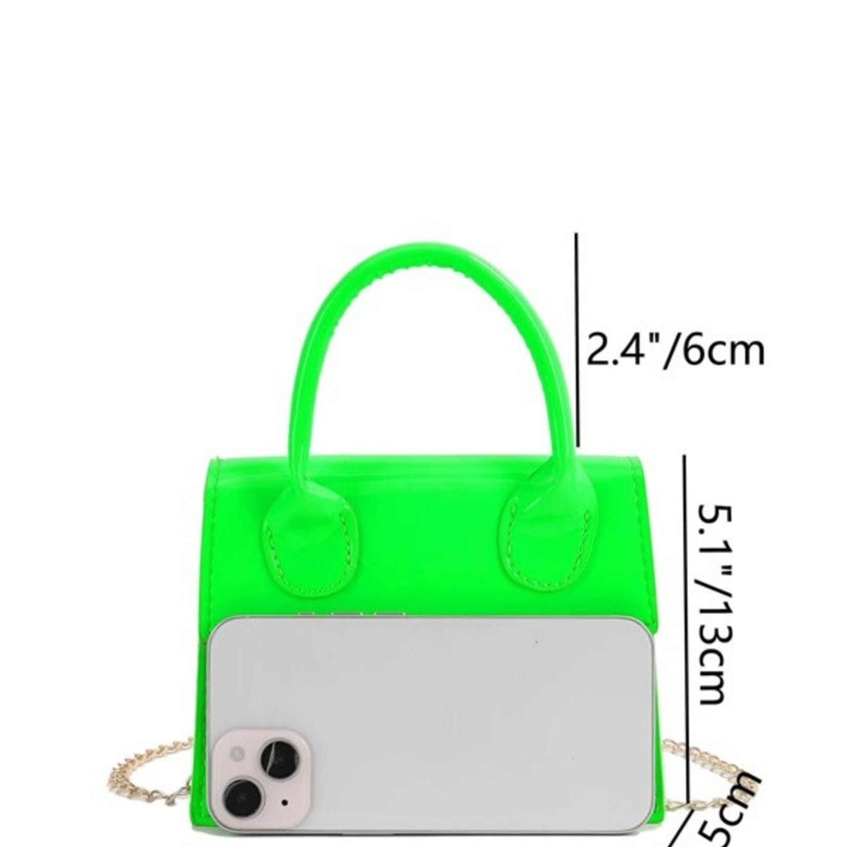 0721 || MEILAI Mini Funky NEON Chain Flap Bag
