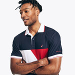 0819 - NAUTI |"NAVTECH SUSTAINABLY CRAFTED CLASSIC FIT PRINTED POLO Color: Navy /Red /White