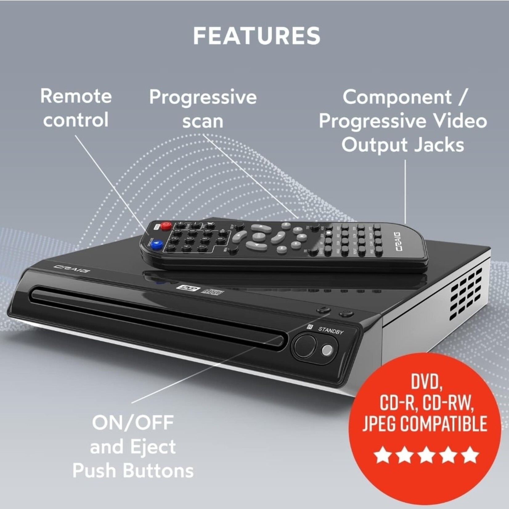 1028 _DSE | Craig | Compact DVD/CD _with remote