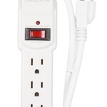 DSE | Maxxima | 6 Outlet Power Strip Surge Protector - 2FT Cord