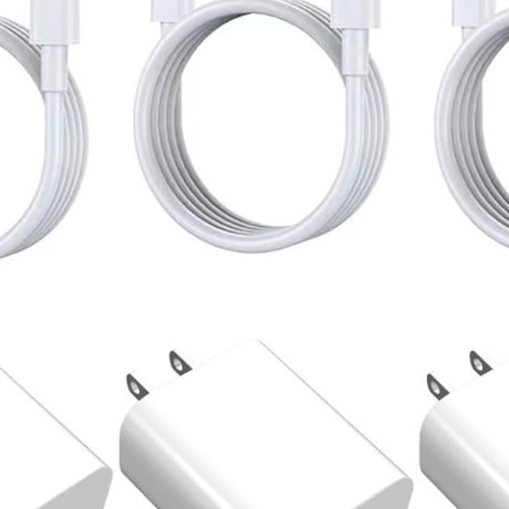 0117  DSE |  iPhone _ C Type | Fast Charger - White (CABLE+ BLOCK) 20W