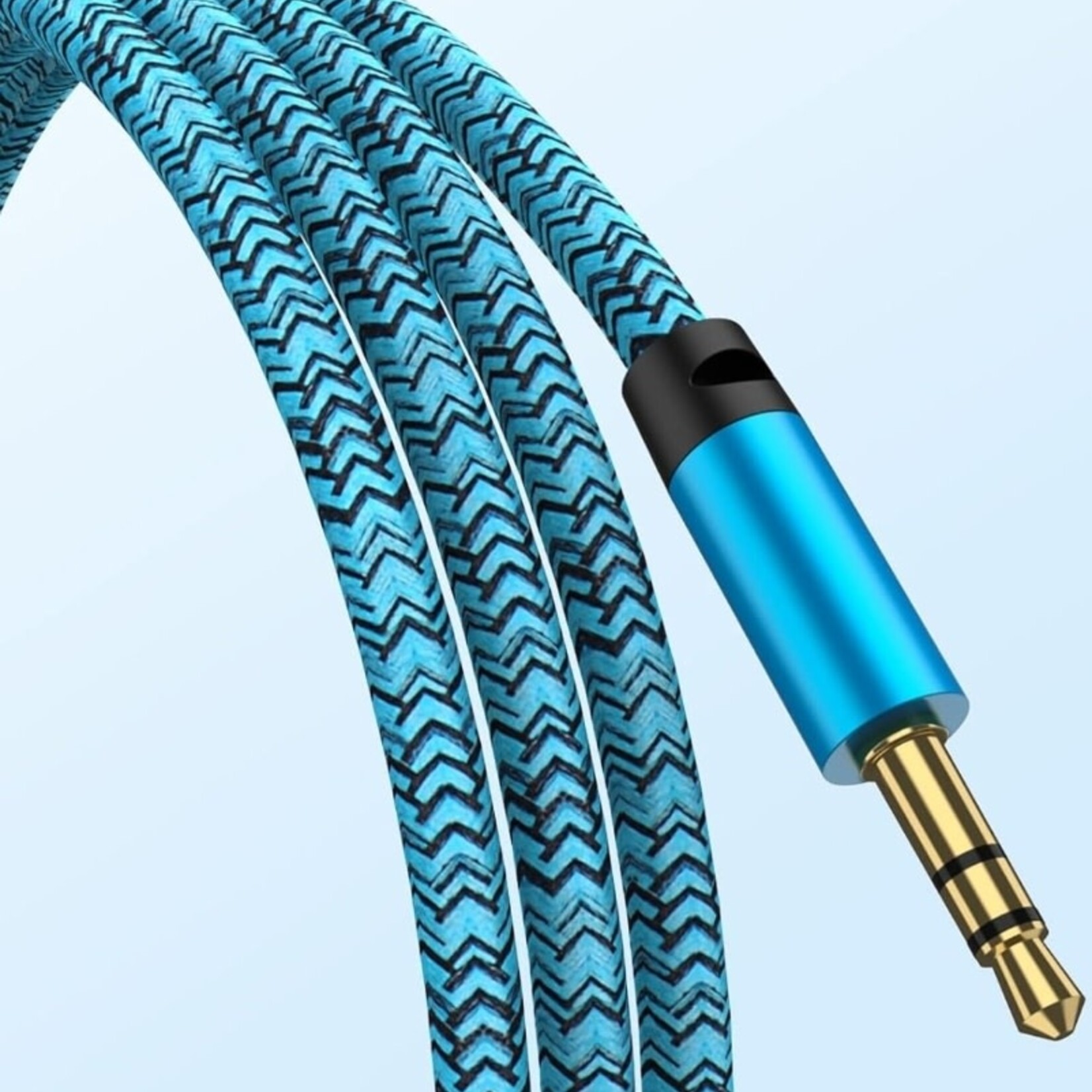 DSE | 3FT - Nylon Braided (USB C to Audio Cable)  Aux Cord -