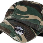 TERRY'S |  KBE_ Vintage Washed Cotton Baseball Cap, Camo