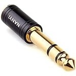 DSE | Chadou | Audio Adapter 6.35mm (1/4 inch) Male to 3.5mm (1/8 inch) Female Stereo Headphone Connector - Gold Plated