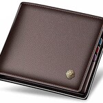 1210 | LAORENTOU Men's Wallets Genuine Leather (01 Brown)