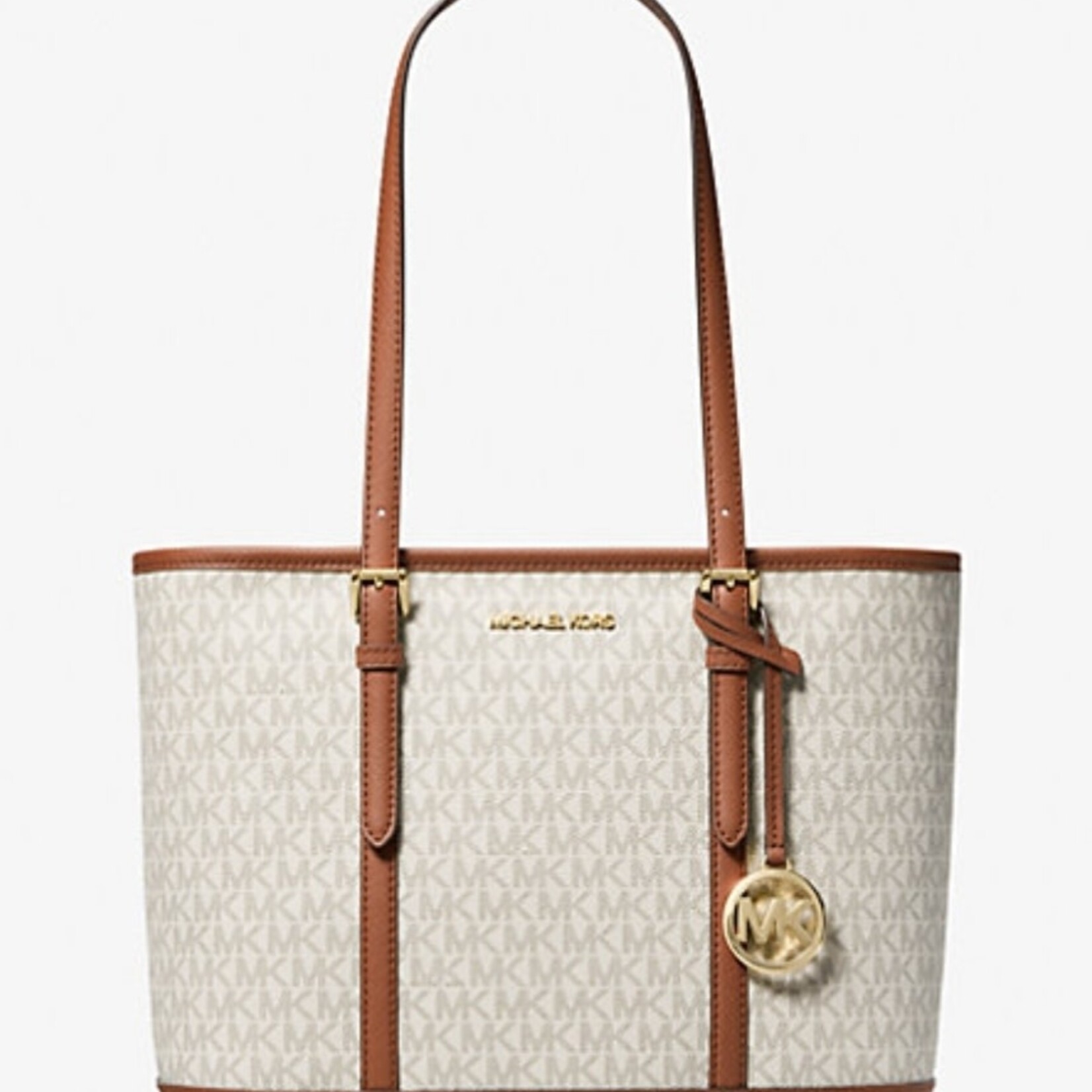 0209 | MICHAEL KORS  | "Jet Set Travel Small Logo Top-Zip Tote Bag"
