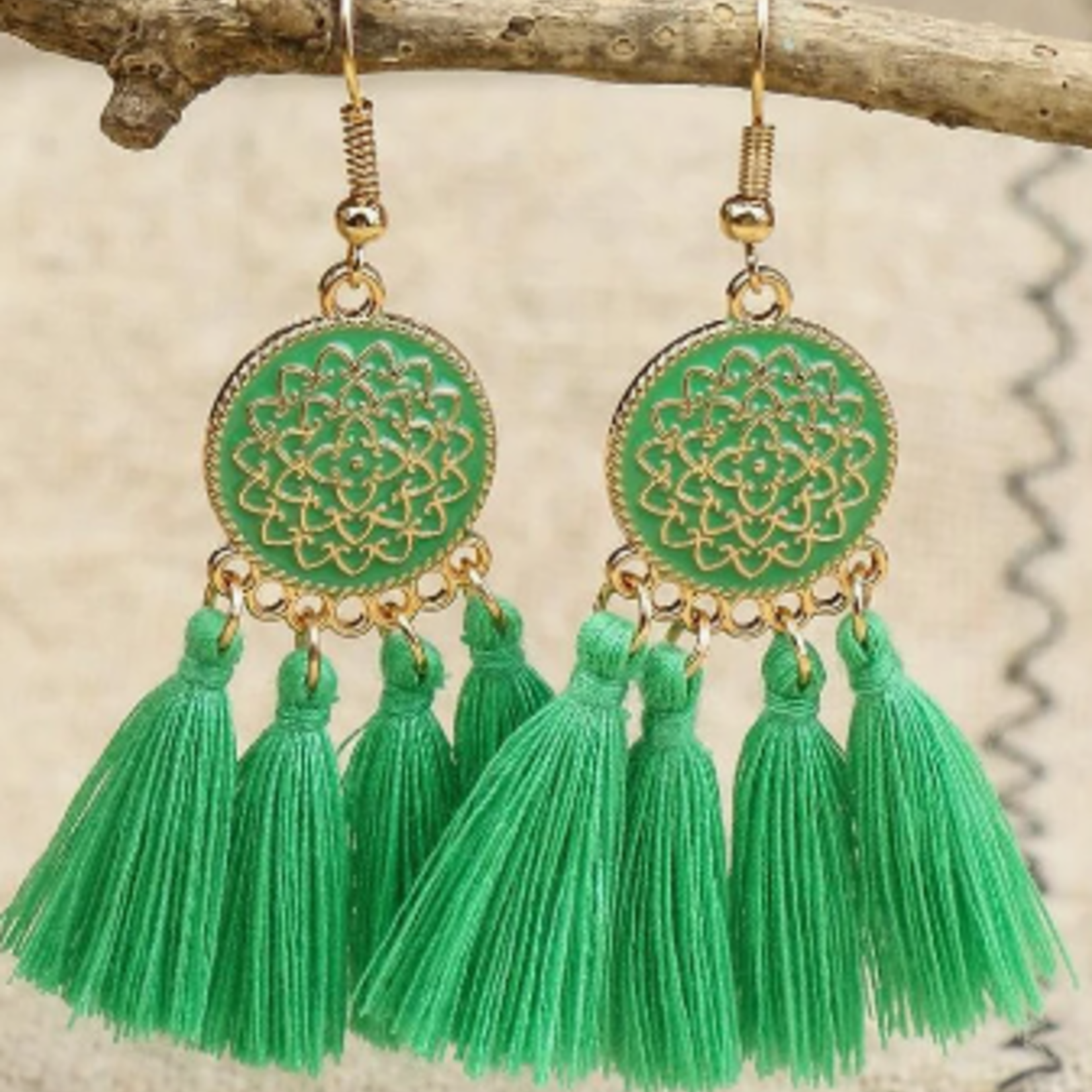 QQ | EIN | HANQI | Tassel Drop Earrings -