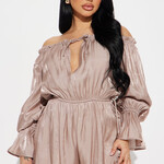 0401 | FFN | "Still Your Best Romper - Mocha	Size: 2X"