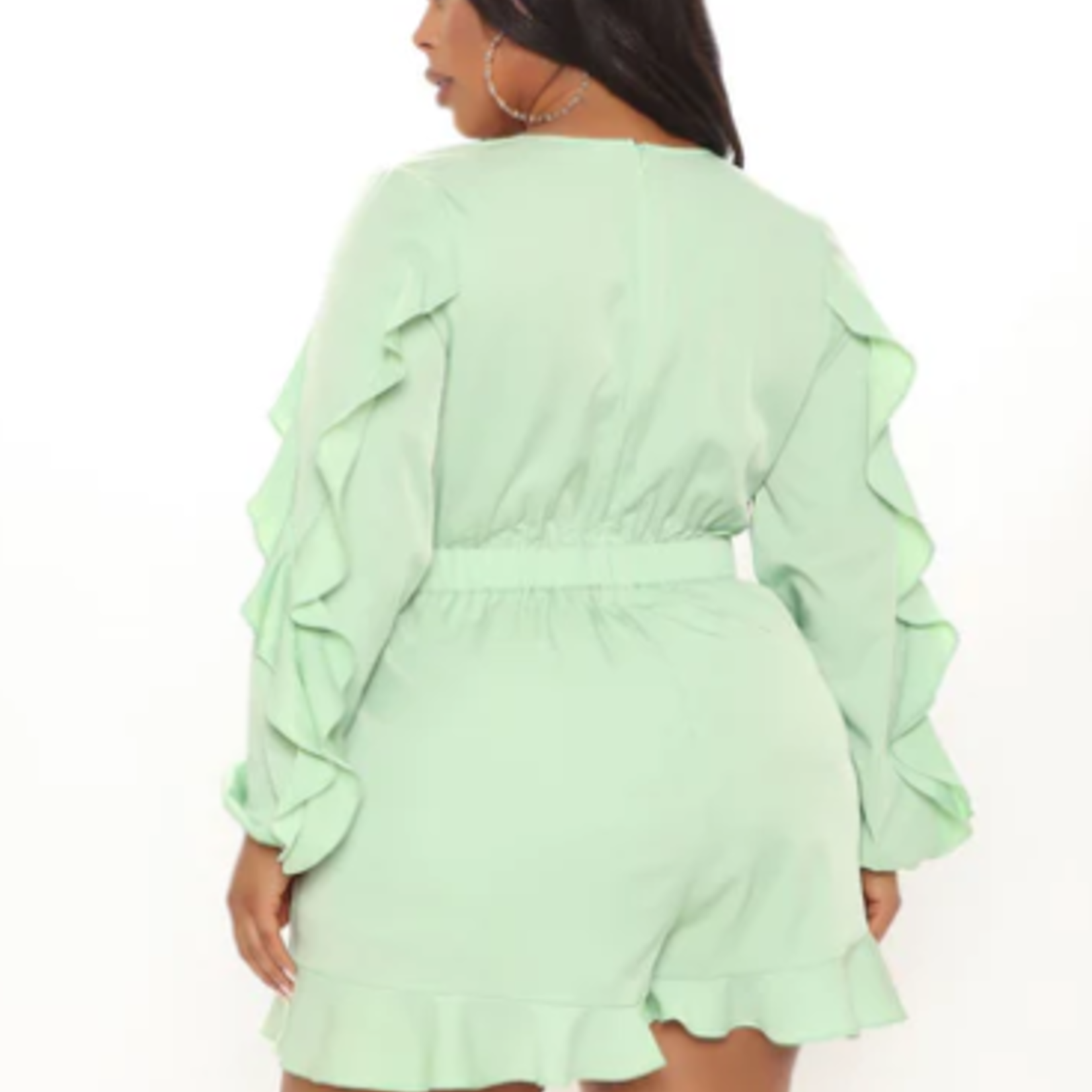 0424 | FFN | Topanga Solid Romper - Sage 1X
