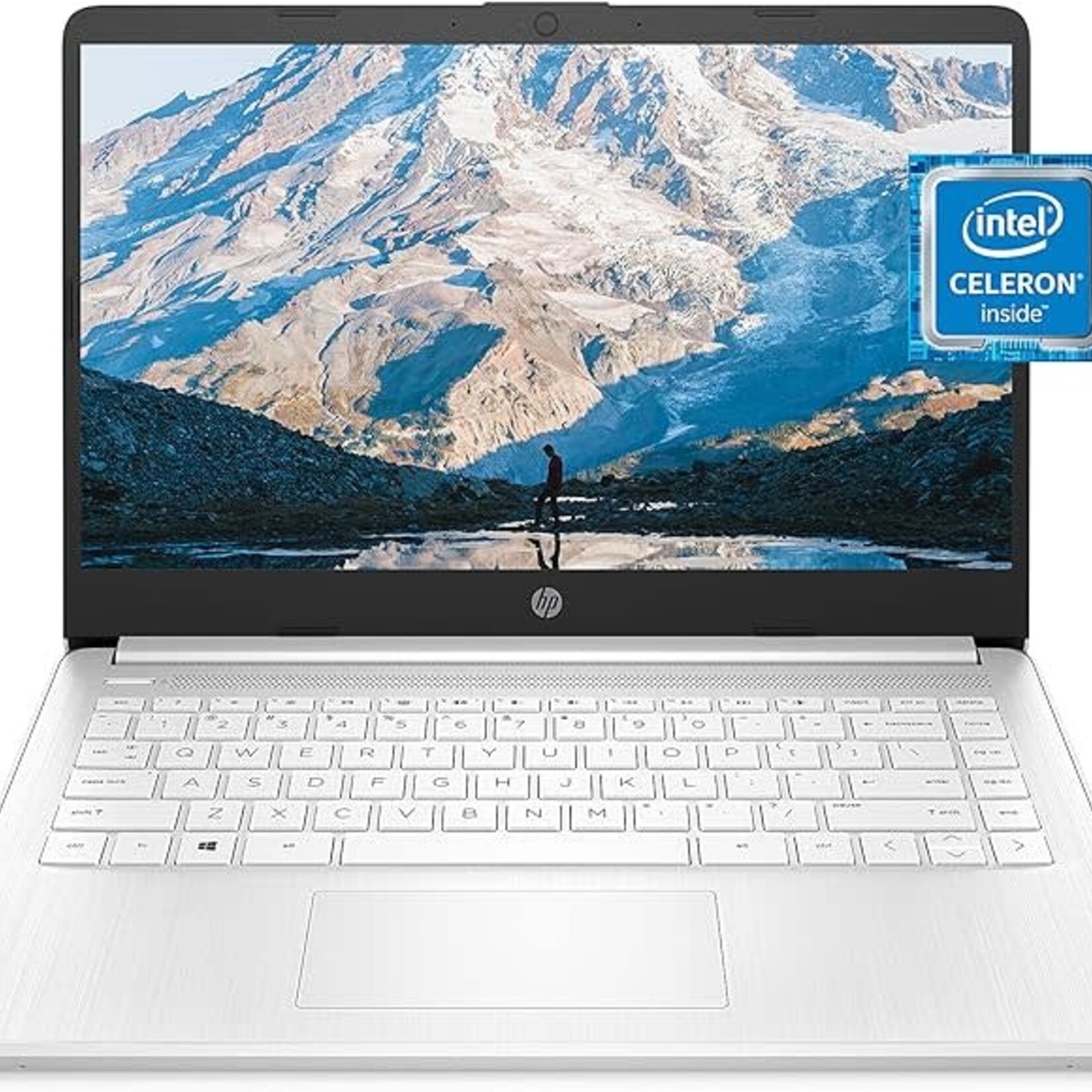 0218  | DSE |  HP 14 Laptop, (14-dq0040nr, Snowflake White)