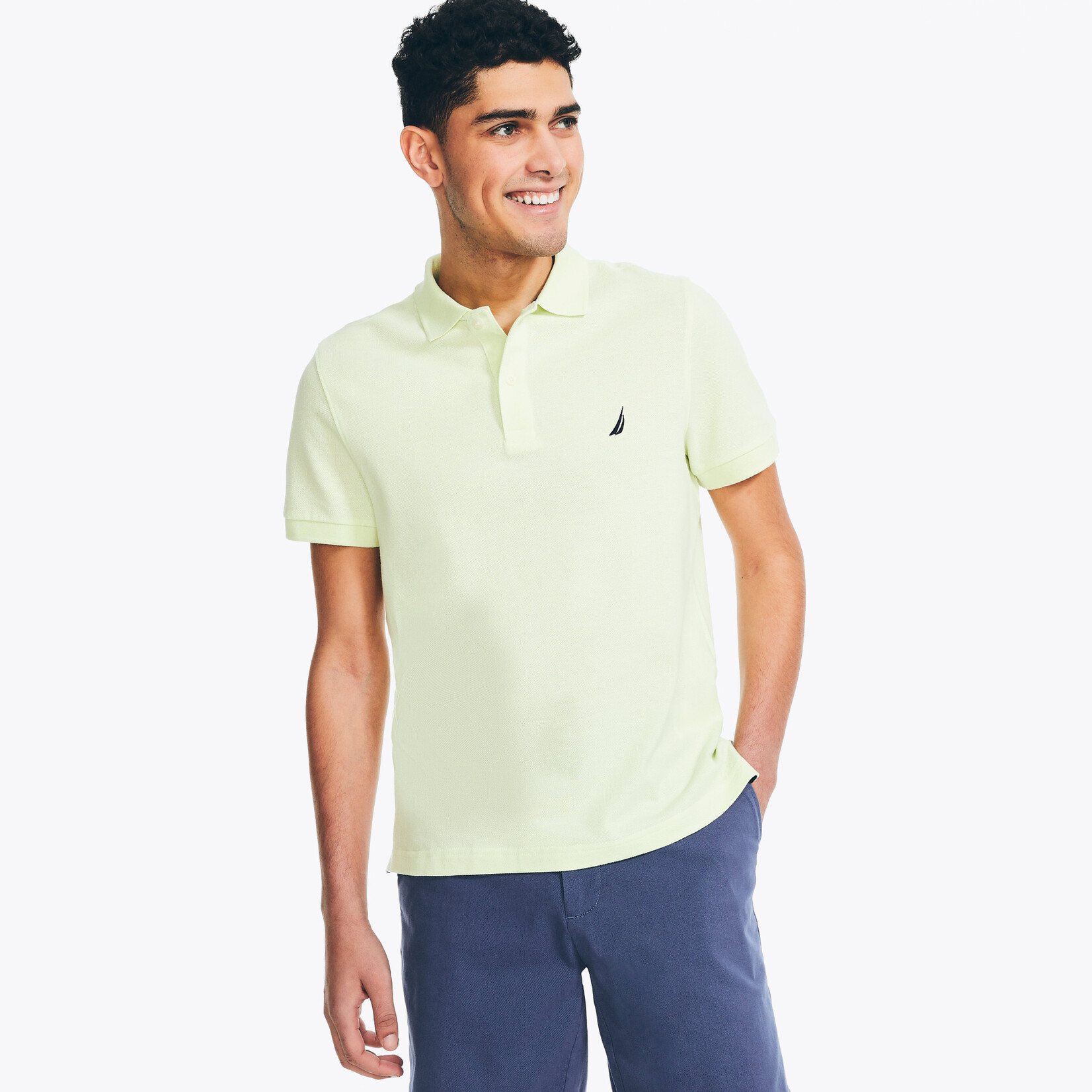 0424 | NAUTI | "Slim fit deck polo Color: Green2 / LIME ICE