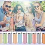 0622 | TANLADE / PASTEL  -  Tumbler with Lid and Straw, 20 oz