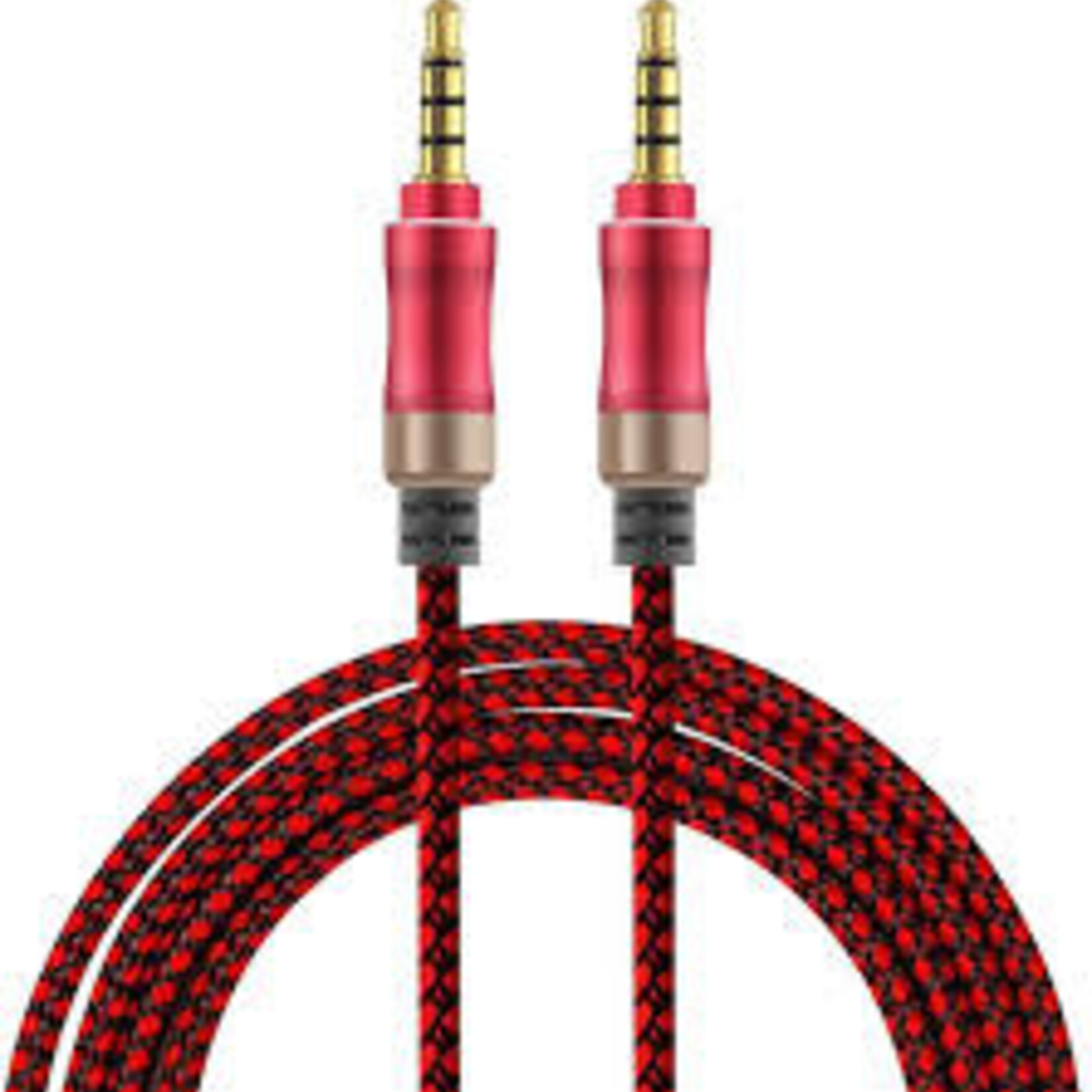 0710 | DSE | Nylon Braided ( Audio Cable) Aux Cord - (MIX COLORS)