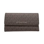 0710 | AUTHENTIC | Michael Kors Women's Trifold Wallet, Brown, L